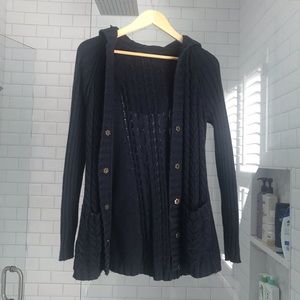 Gap cable knit hoodie sweater